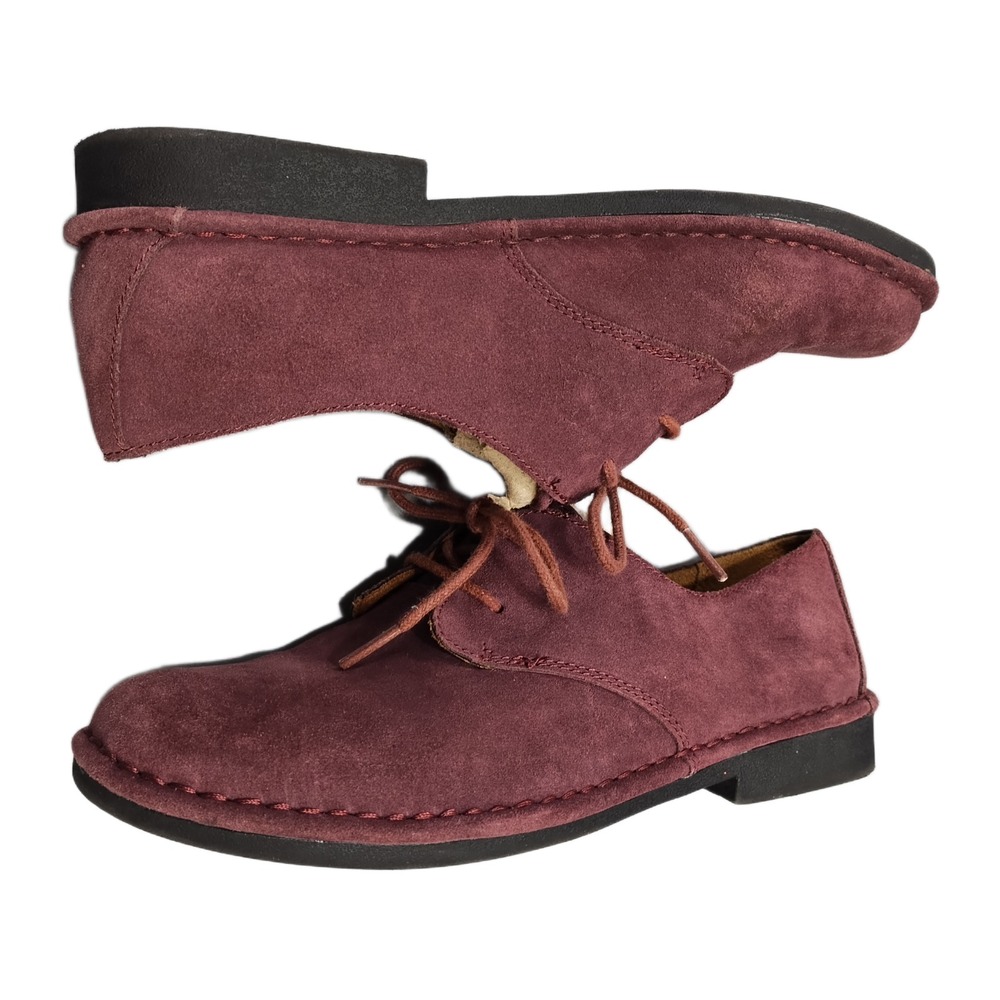 Natural Soul by Naturalizer Jive Oxford Shoes Mens 9M Burgundy Leather Lace Up